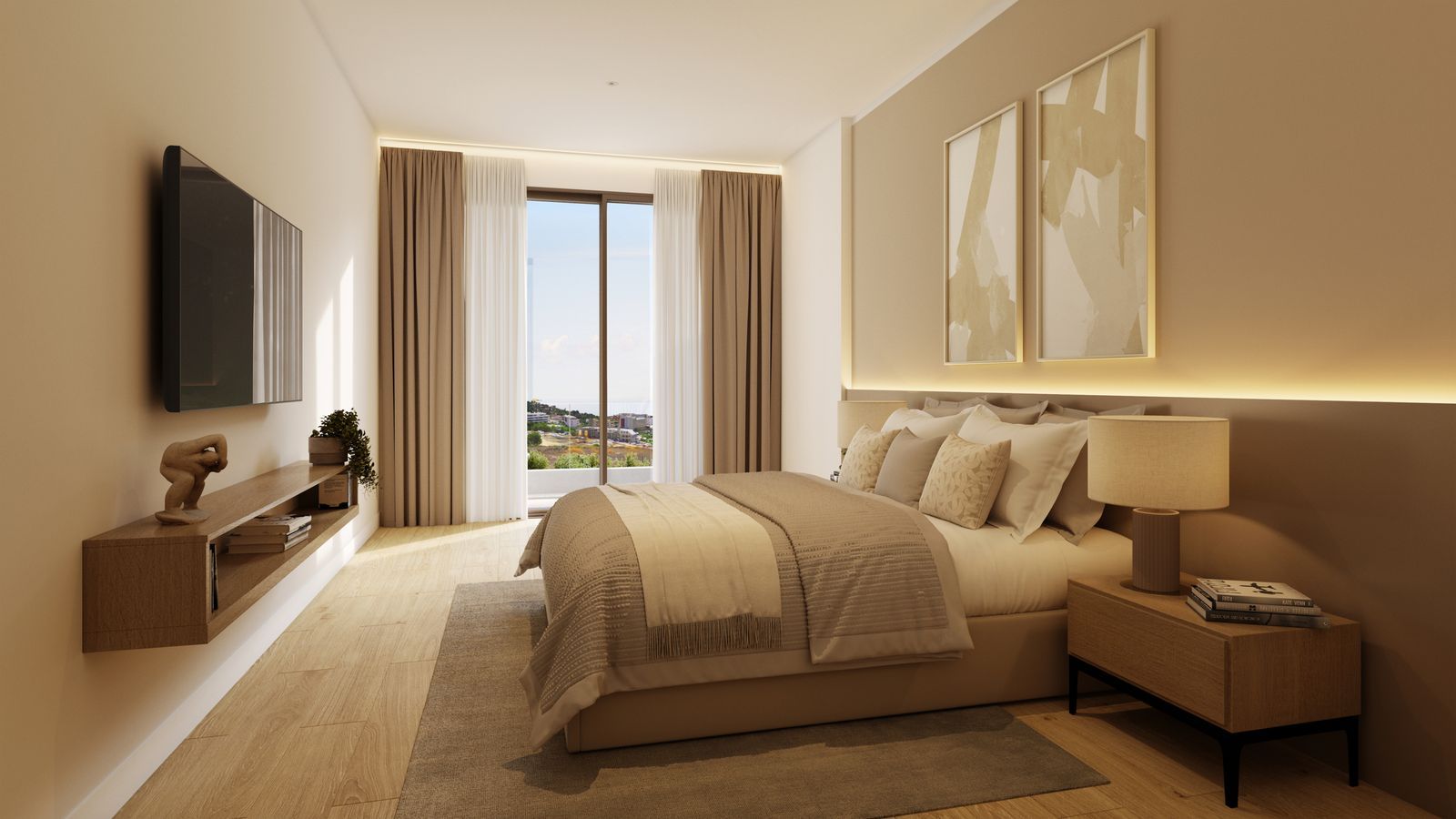 05 modern bedroom with balcony view